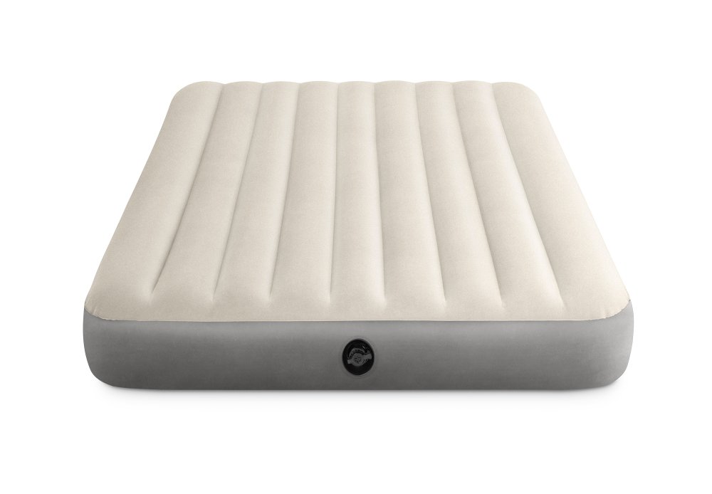 Intex 64103 Queen Size Inflatable Air Mattress with Velour Top 203x152 cm (0)