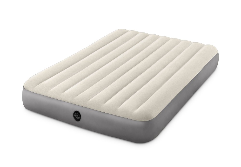 Intex 64103 Queen Size Inflatable Air Mattress with Velour Top 203x152 cm (1)