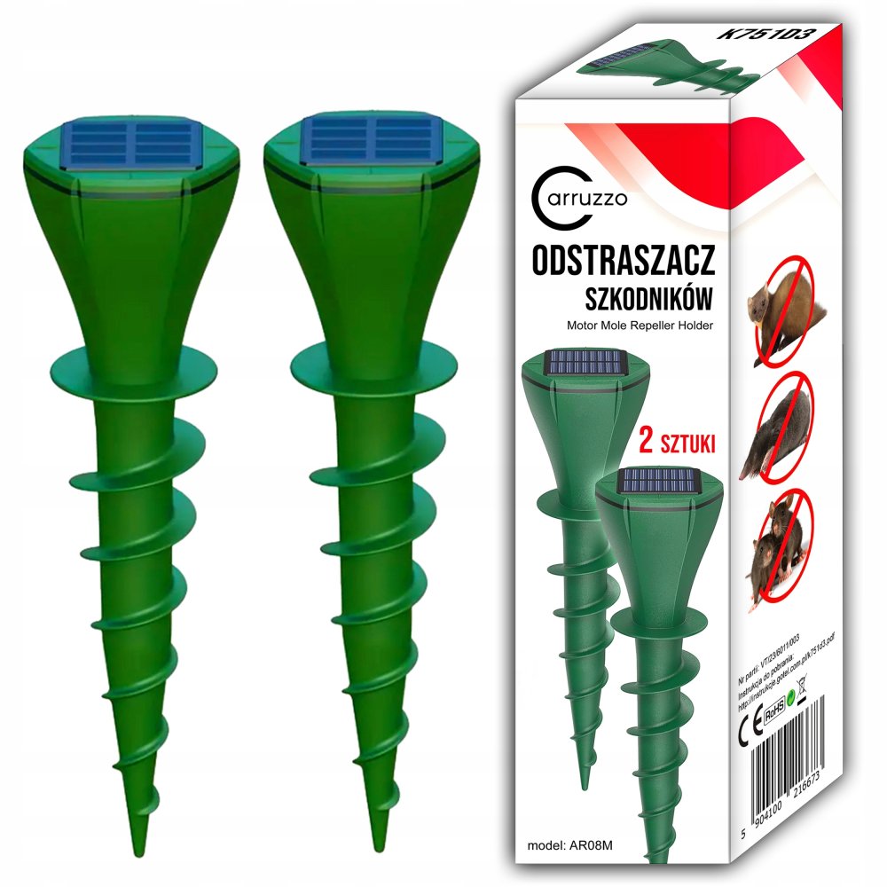Solar Screw-in Mole Repeller, Set of 2pcs (9)