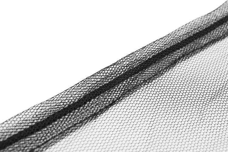 Outdoor Mosquito Net Cover for Garden Umbrella 3.5x2,6 m, Black (1)