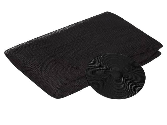 Mosquito Mesh Net Anti-Insect Screen for Windows - 130x150cm, Black (3)