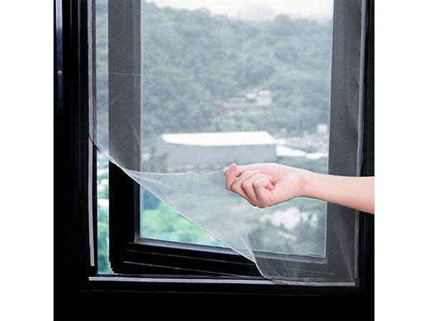Mosquito Mesh Net Anti-Insect Screen for Windows - 130x150cm, Black (5)