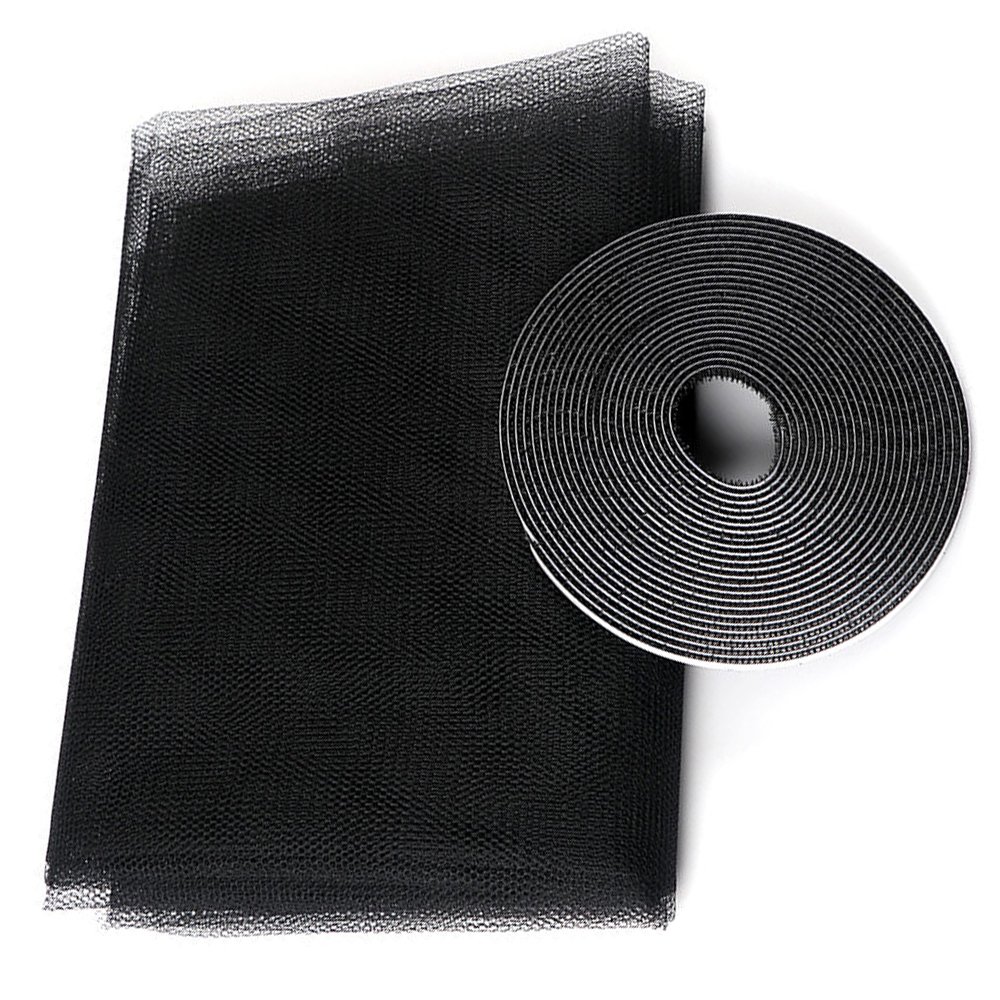 Mosquito Mesh Net Anti-Insect Screen for Windows - 130x150cm, Black (6)