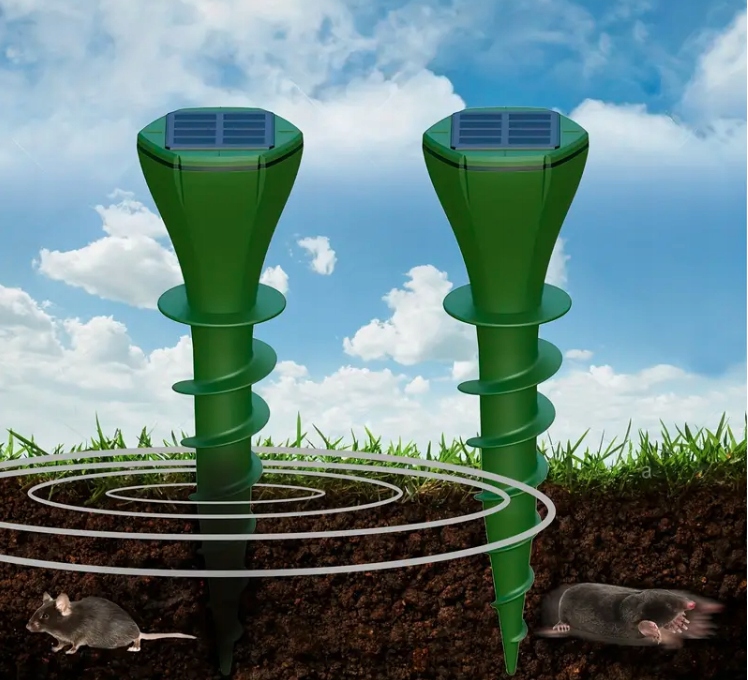 Solar Screw-in Mole Repeller, Set of 2pcs (0)