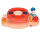 Interactive Musical Steering Wheel Toy for Strollers with Lights and Sounds, Pink