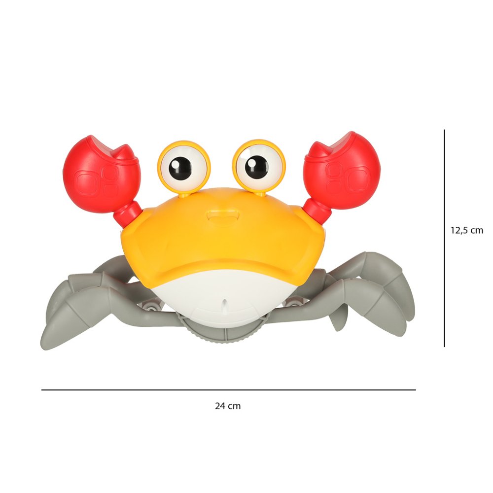 Interactive Electronic Musical Toy "Running Crab", Yellow (12)
