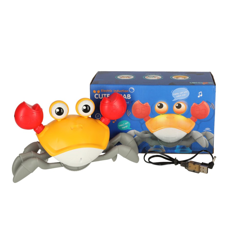 Interactive Electronic Musical Toy "Running Crab", Yellow (4)