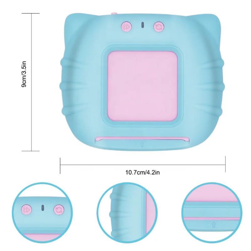 English Learning Toy for Kids Interactive Flash Card Reader Telcon Cat, blue (1)