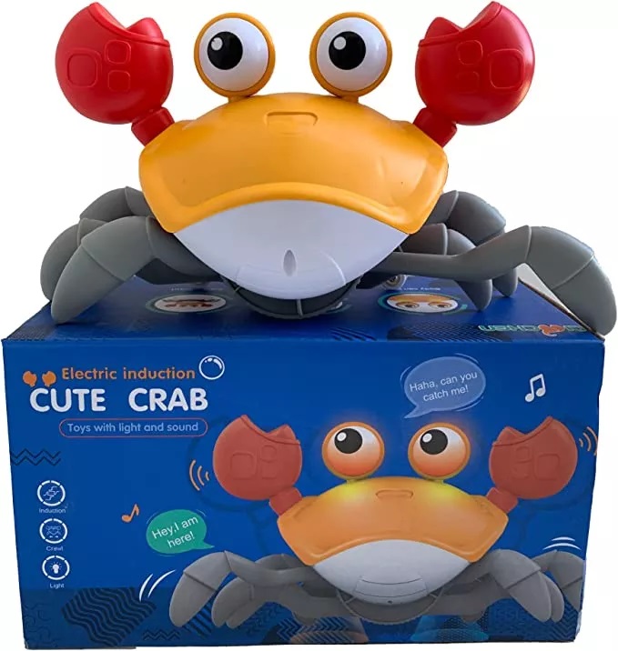 Interactive Electronic Musical Toy "Running Crab", Yellow (3)