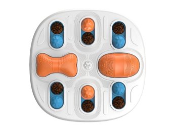 Interactive Dog Puzzle Toy for Treats Brain Game and Chew Toy