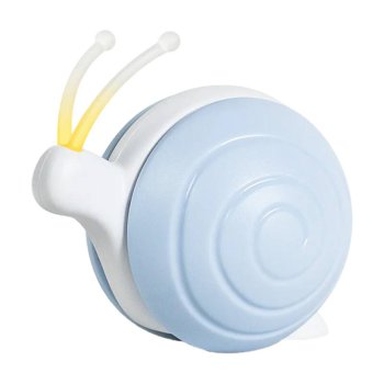 Cheerble Wicked Snail Interactive Ball Toy with Rope for Dog Cat, Blue