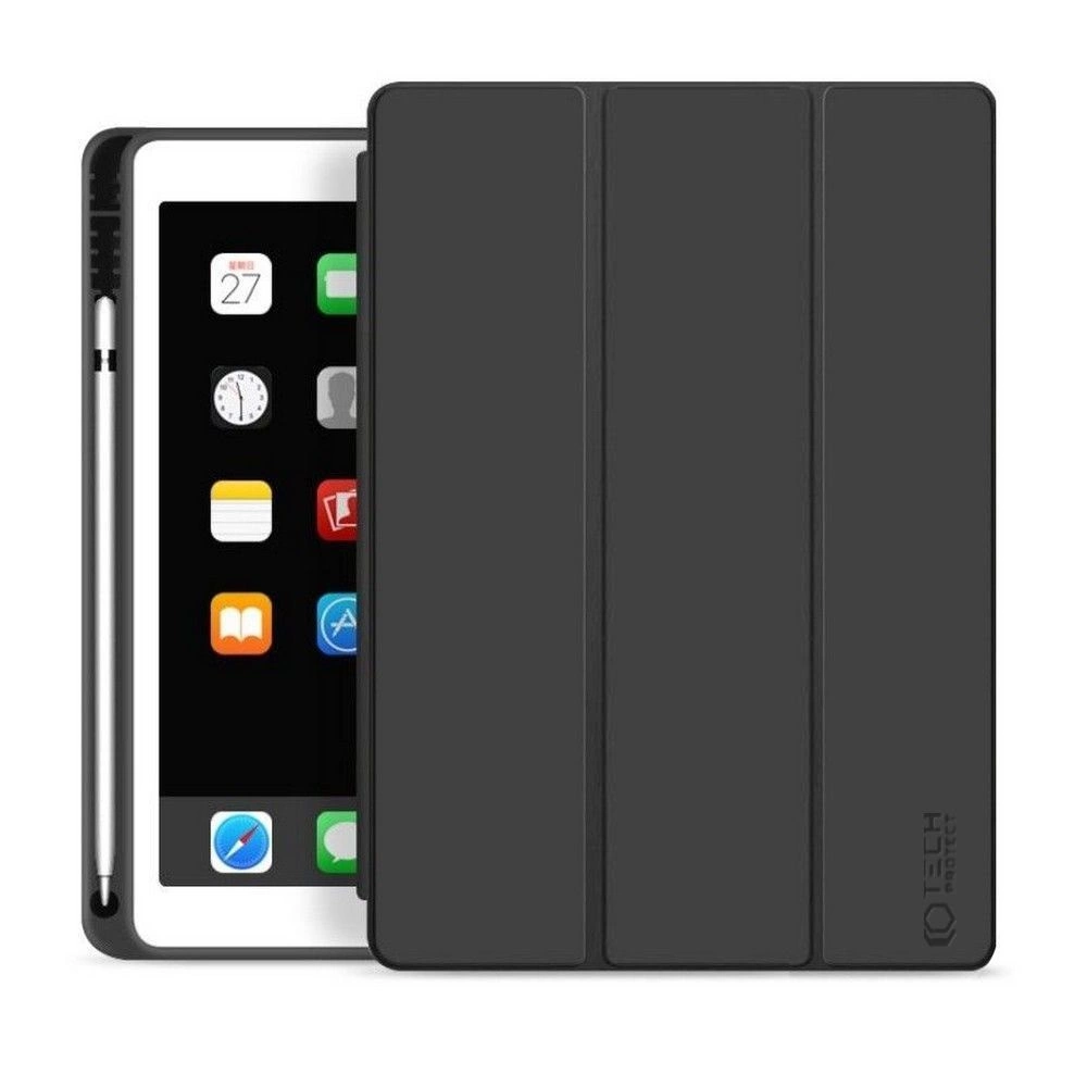 Apple iPad 10.2" 2019 / 2020 / 2021 Tech-Protect SC Pen Protective Cover Case, Black