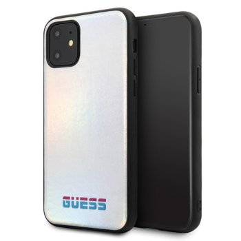 Apple iPhone 11 Pro Max 6.5'' Guess Iridescent Case Cover (GUHCN65BLD), Silver