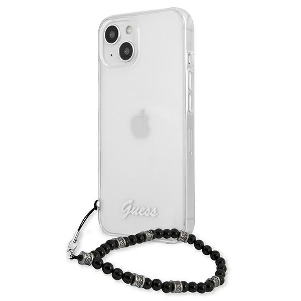 Apple iPhone 13 mini 5.4'' Guess Black Pearl Case Cover (GUHCP13SKPSBK), Transparent (0)