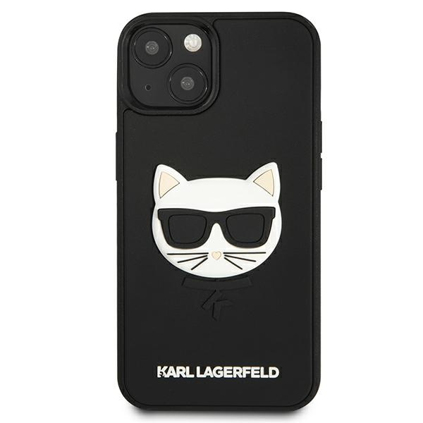 Apple iPhone 13 mini 5.4" Karl Lagerfeld 3D Rubber Choupette Case Cover (KLHCP13SCH3DBK), Black (1)