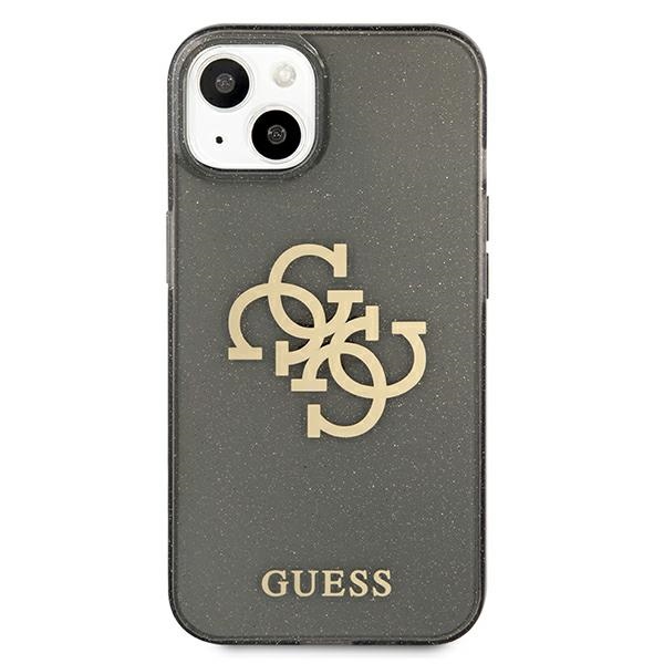 Guess iPhone 13 mini Case Glitter 4G Big Logo, Black (1)