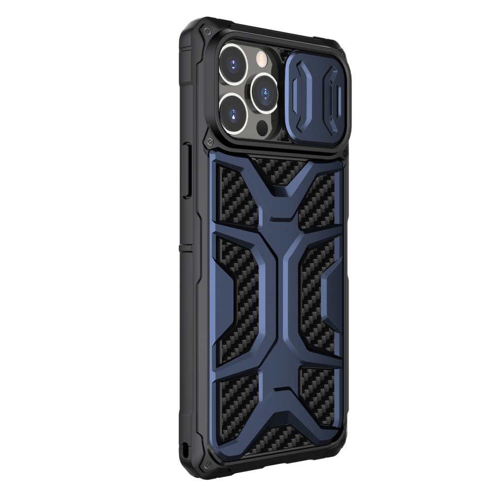 Apple iPhone 13 Pro 6.1'' Nillkin Adventruer Armored Case with Camera Cover, Blue (1)
