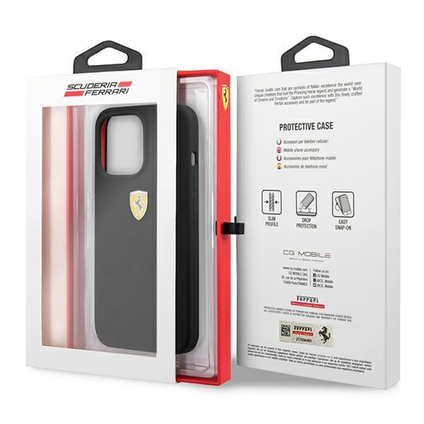 Apple iPhone 13 Pro / 13 Ferrari Silicone Hard Case Cover, Black (Fessihcp13lbk) (6)
