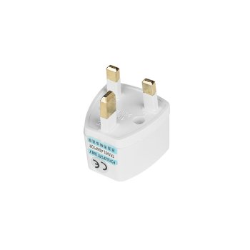 Adapter from European EU to English UK Sockets EU - UK