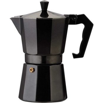 Moka Pot Espresso Coffee Maker 300ml - 6 Cup, Black