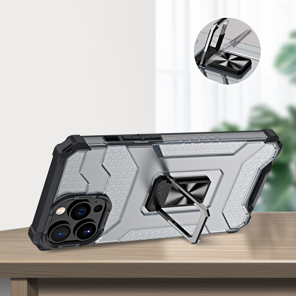 Apple iPhone 13 Pro Max 6.7'' Crystal Ring Case Tough Rugged Cover, Green (2)