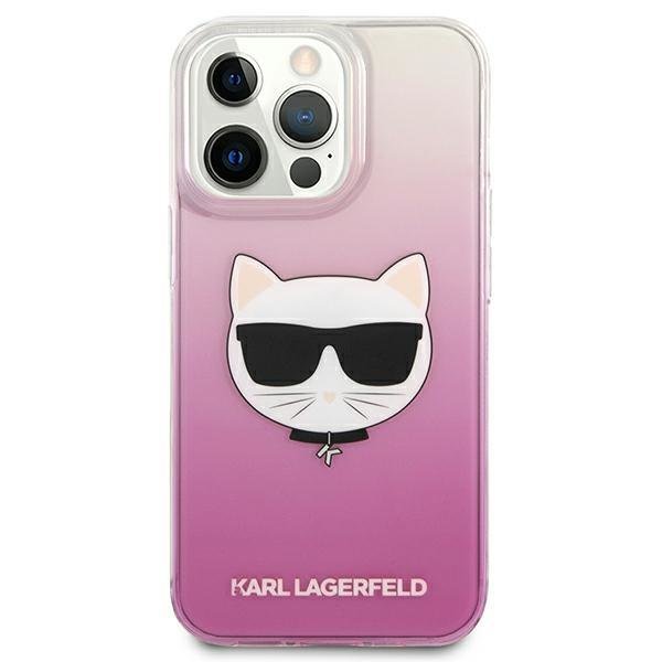 Apple iPhone 13 Pro Max 6.7" Karl Lagerfeld Choupette Head Case Cover (KLHCP13XCTRP), Pink (1)