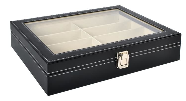 8 Slots Glasses Sunglasses Case Eyewear Display Box Storage Organizer (0)