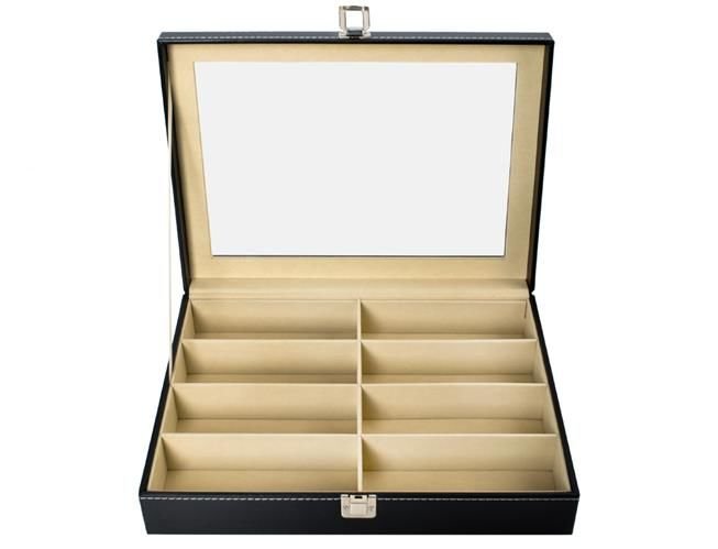 8 Slots Glasses Sunglasses Case Eyewear Display Box Storage Organizer (1)