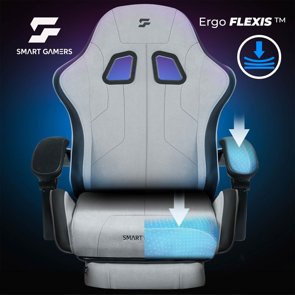Ergonomic Swivel Gaming Chair with Footrest Lokar Sofotel (3)