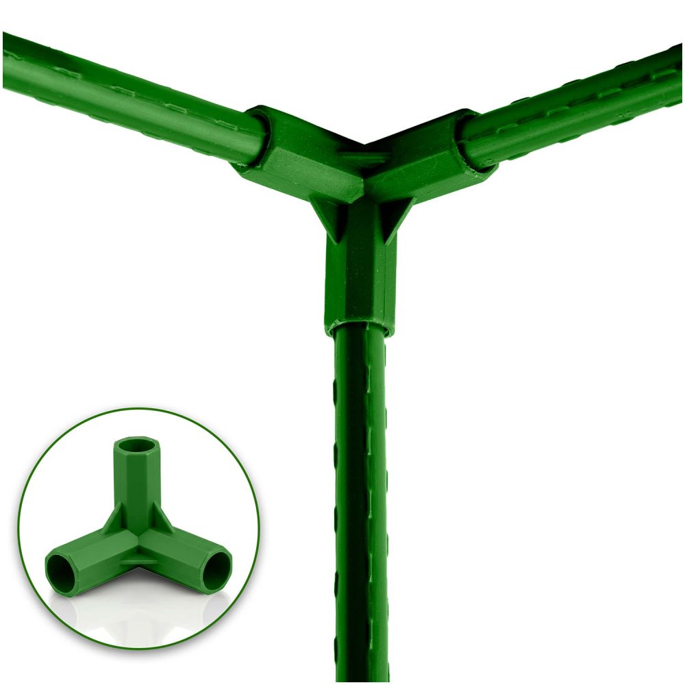 Plant Stake Connectors 11mm Type 3 Plonos PL-941 4pcs, green (1)