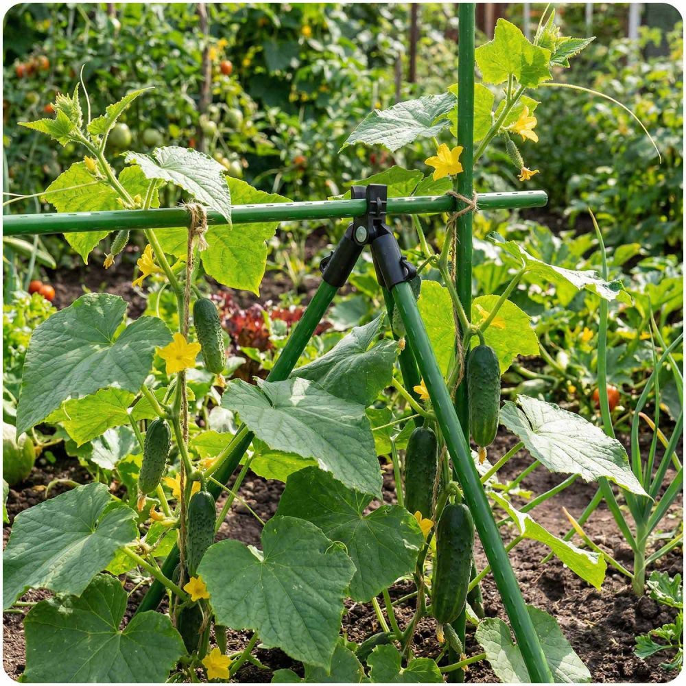 Plant Stake Connectors 11mm A-Type Plonos PL-941 4 Pcs, Black (2)