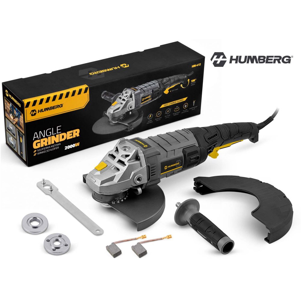 Angle Grinder 2000W 230mm Soft Start Humberg Hm-412 (1)