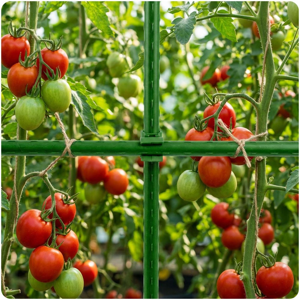 Plant Stake Connectors 11mm Type 2 Plonos PL-941 10pcs, green (2)