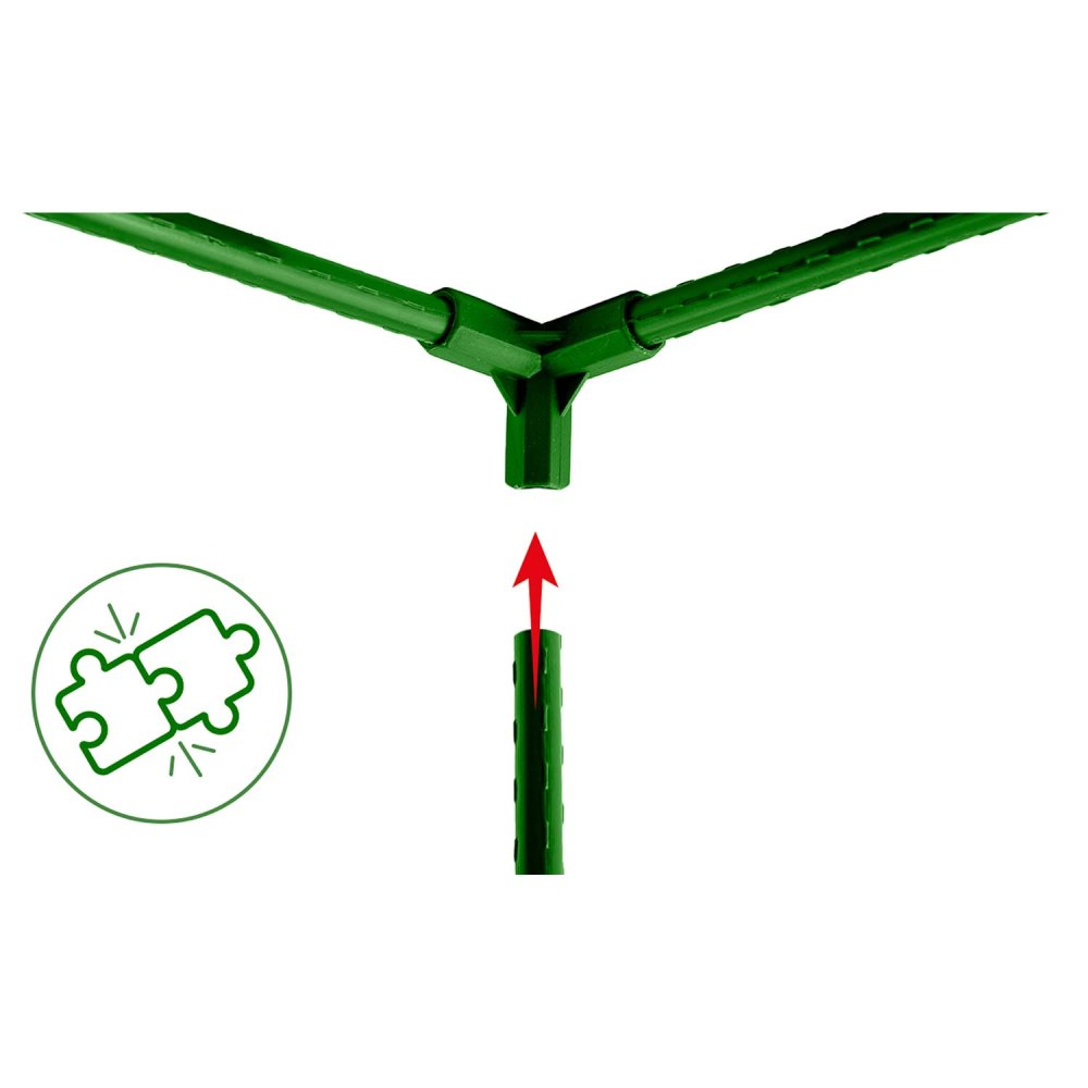 Plant Stake Connectors 11mm Type 3 Plonos PL-941 4pcs, green (3)