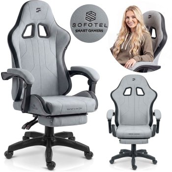 Ergonomic Swivel Gaming Chair with Footrest Lokar Sofotel