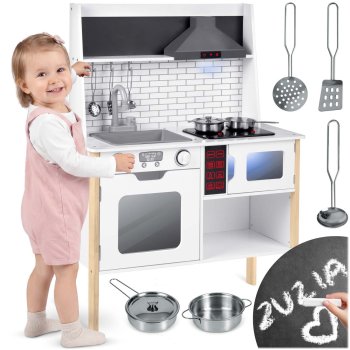 Ricokids Wooden Play Kitchen for Kids RC-846 with LED and Sounds