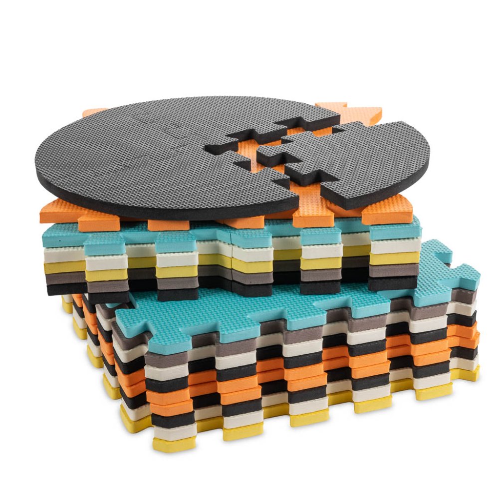 Kids Foam Floor Puzzle Mat Multicolor Animals - 25 pcs, 30x30cm (6)