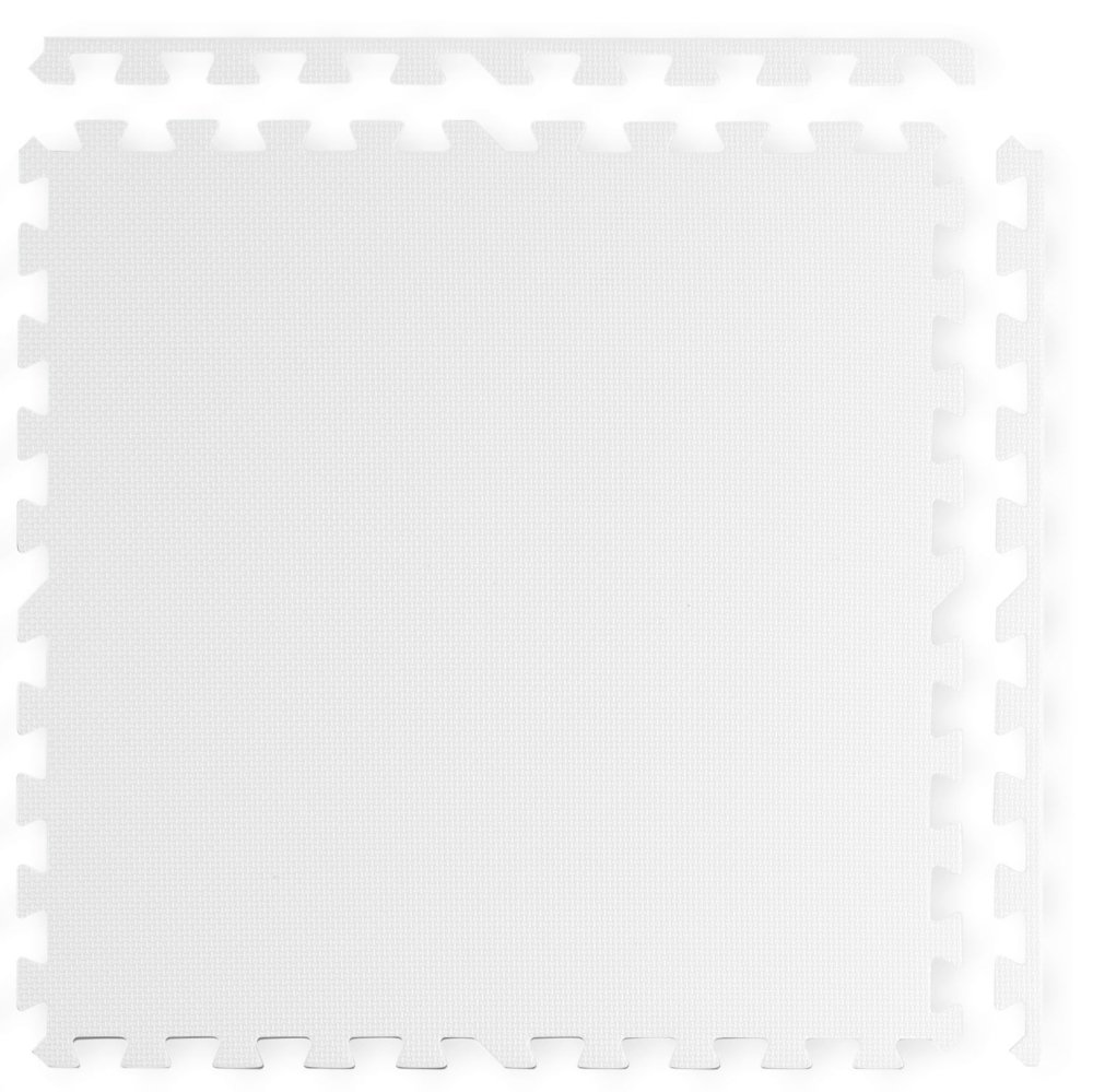 Large foam play mat puzzle Ricokids, 60x60 cm, 4 pcs, blue white (2)