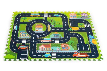 Foam Puzzle Play Mat for Kids City Streets Roads IPLAY
