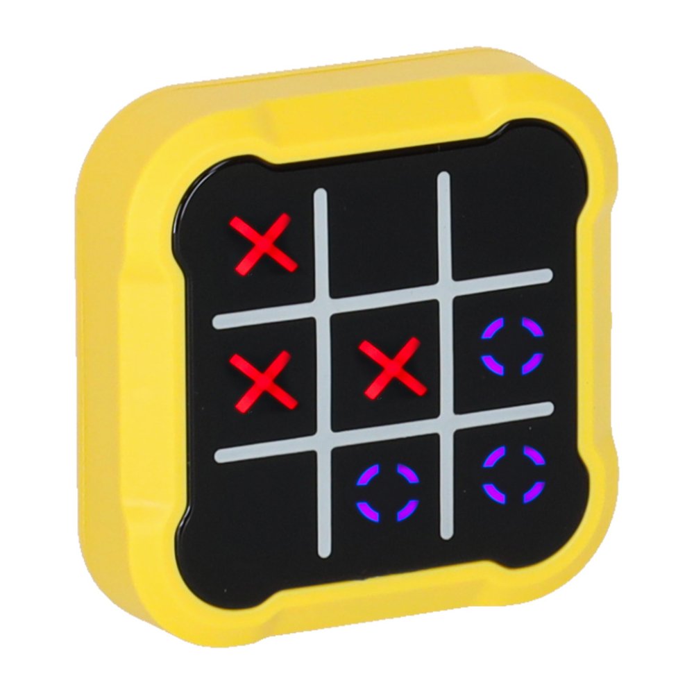 Handheld Electronic Tic-Tac-Toe Game 4-in-1, Yellow (0)