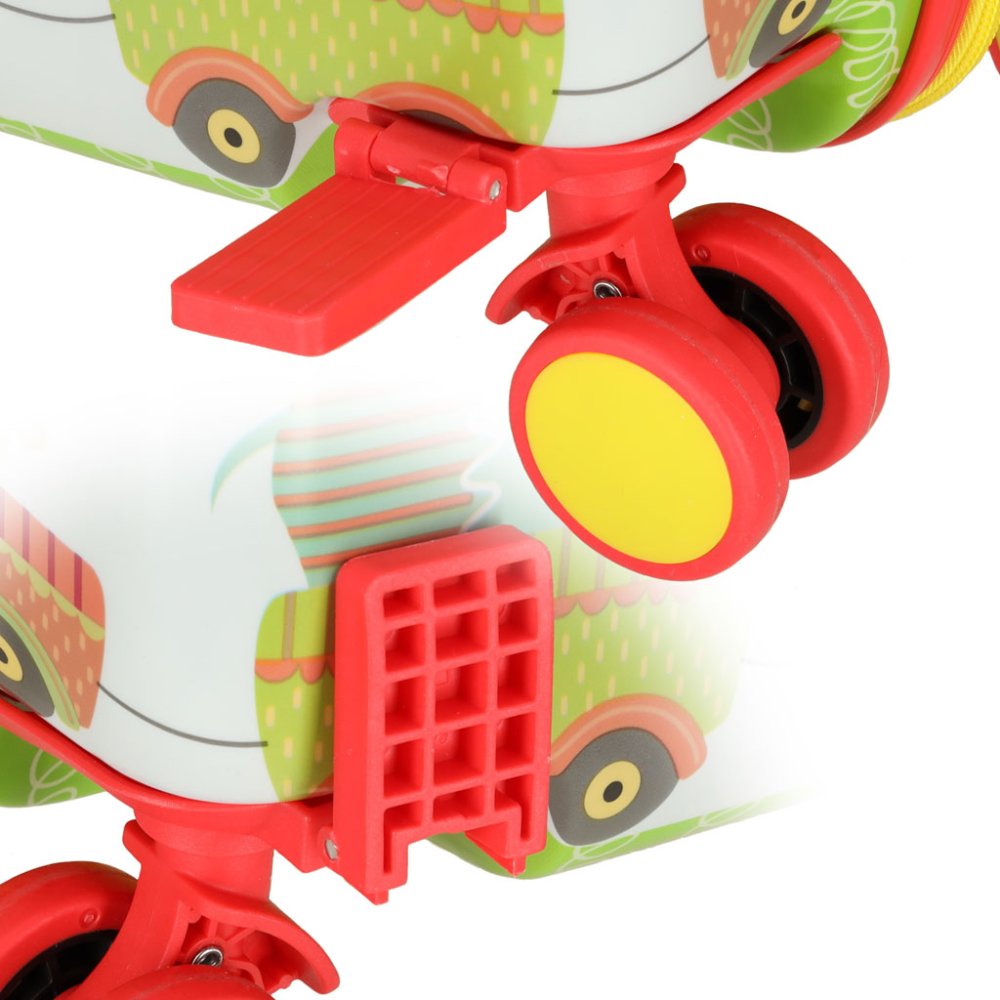 Kids Travel Luggage Carry Bag Ride On Suitcase Trolley, Zoo (5)
