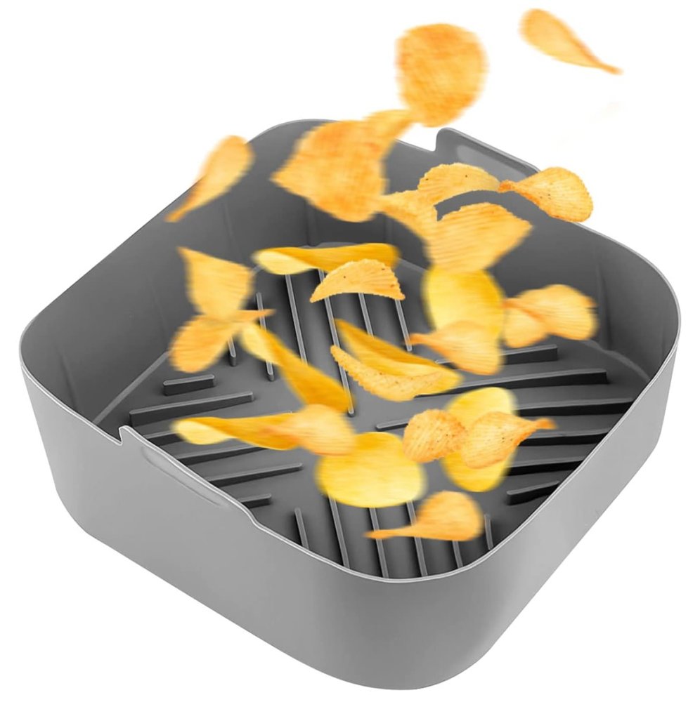 Reusable Silicone Pot for Air Fryer, Grey (0)