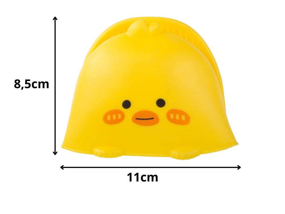 Heat-Resistant Silicone Oven Mitt Chicken Design Pinch Grip, Yellow (3)