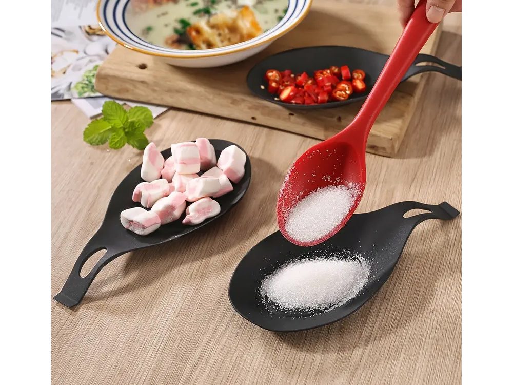 Silicone Spoon Rest, Kitchen Utensil Holde (7)
