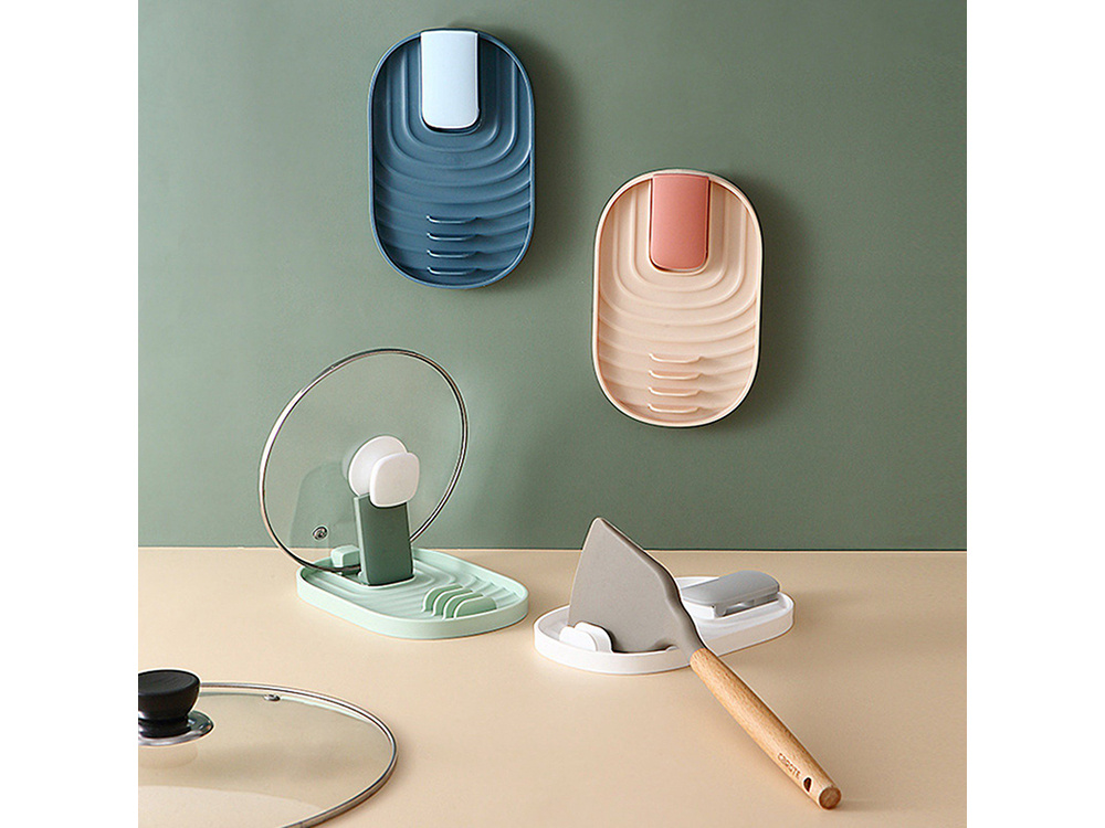 Spatula Spoon Rest Kitchen Utensils Drainer, Pink (5)