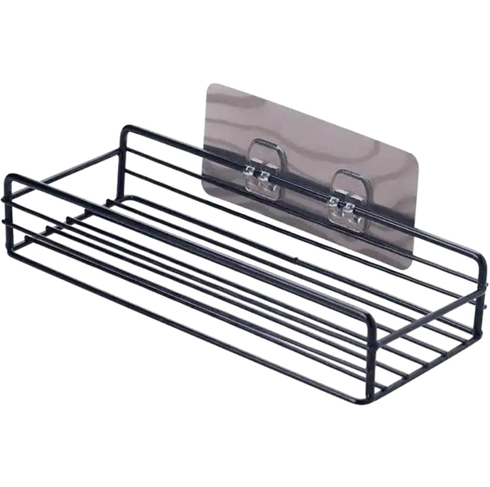 Self-adhesive Kitchen and Bathroom Shelf, Black (2)