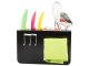 Wall-mounted knife holder and kitchen organizer, black