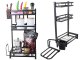 3-Tier Kitchen Counter Organizer, Standing Spice Rack, Loft Style, Black