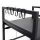 Microwave Shelf Kitchen Counter Organizer Rack for Storage, black