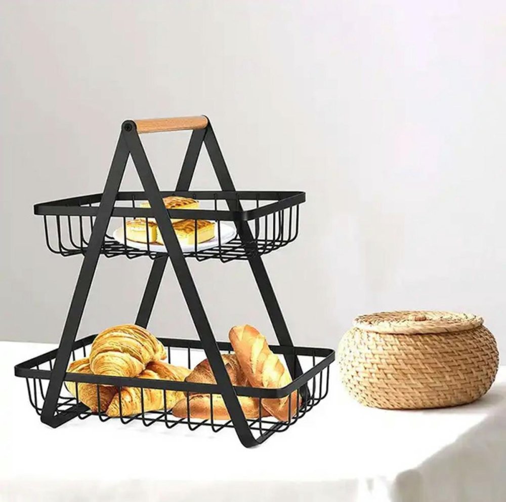 Metal Basket Holder for Fruits and Vegetables, 32 cm. (0)